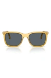 Persol 56mm Rectangular Sunglasses In Blue White