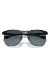 PERSOL PERSOL 57MM POLARIZED PILOT SUNGLASSES