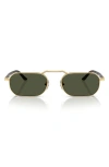 Persol Rectangle-frame Sunglasses In Gold/green