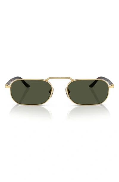 PERSOL PERSOL 57MM POLARIZED RECTANGULAR SUNGLASSES