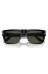 Persol 57mm Round Sunglasses In Black