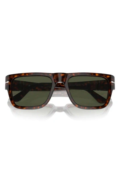 Persol 57mm Round Sunglasses In Havana