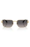 Persol 58mm Polarized Gradient Pillow Sunglasses In Gold