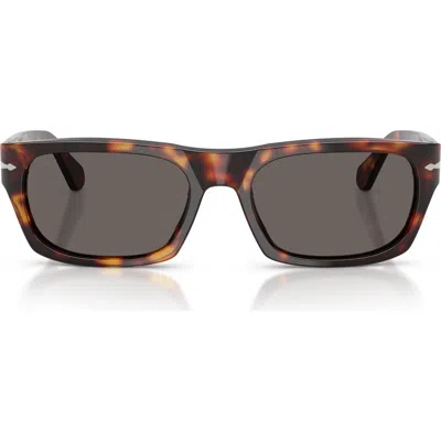 PERSOL PERSOL 58MM RECTANGULAR SUNGLASSES