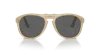 Persol Embossed Logo Tinted Sunglasses In Dark Grey