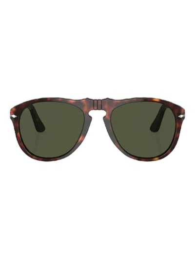 Persol 649-havana Sunglasses In Gold