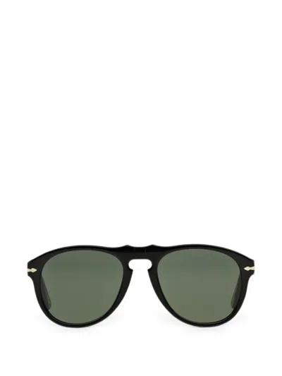 Persol 649 Pilot-frame Sunglasses In Black