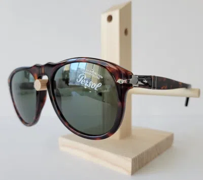 Pre-owned Persol 649 Sunglasses Dark Havana Brown 24/31 Authentic Size 54m In Green