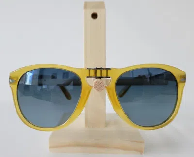 Pre-owned Persol 714/sm Sunglasses 714sm Opal Steve Mcqueen 204s3 Polarized Authentic 54m In Yellow