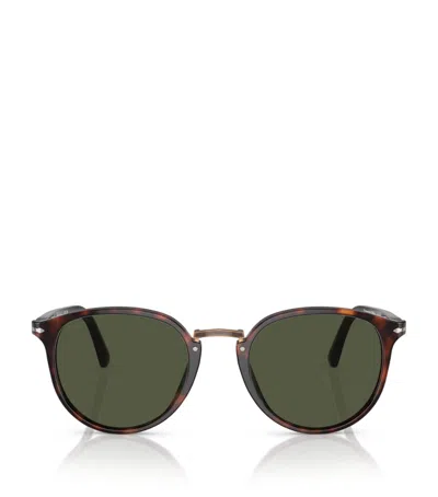Persol Acetate Rounded Square Sunglasses In Brown
