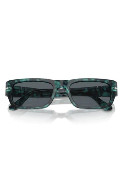 PERSOL PERSOL ADRIEN 55MM RECTANGULAR SUNGLASSES