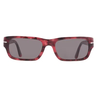 Persol Adrien Grey Pilot Unisex Sunglasses Po3347s 1212b1 58 In Red