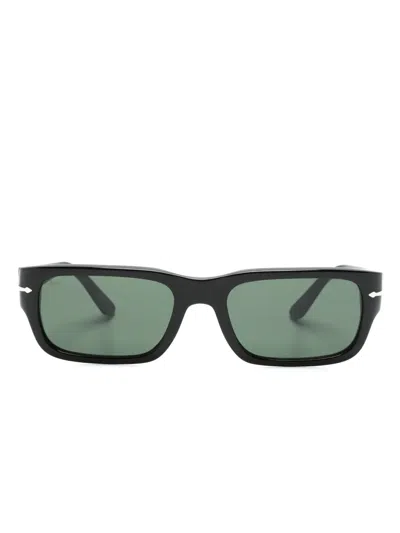 Persol Adrien Rectangle-frme Sunglasses In Black