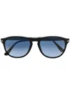 Persol Angular Sunglasses In 黑色