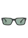 Persol Arrow Logo-plaque D-frame Sunglasses In Black