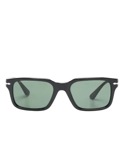 Persol Arrow Logo-plaque D-frame Sunglasses In Black