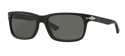 Pre-owned Persol Authentic  Sunglasses Po3048s 9000/58 Black Frame Gray Lens 58mm St