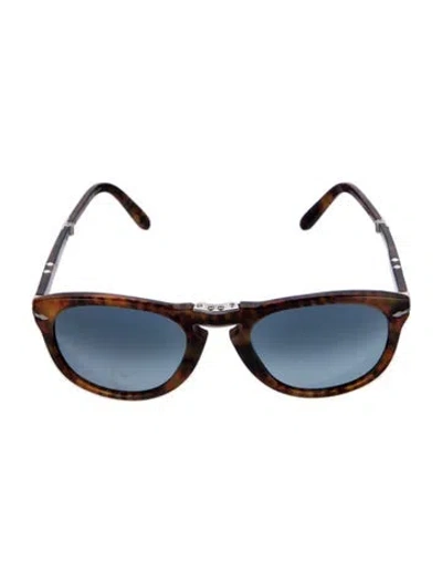 Pre-owned Persol Aviator Gradient Sunglasses In Brown