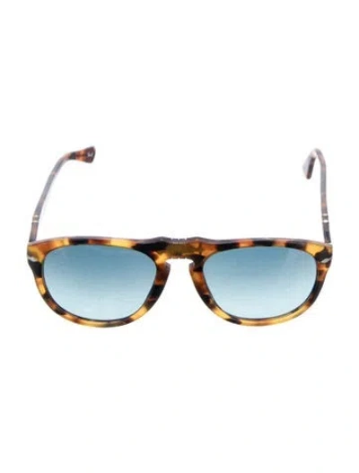 Pre-owned Persol Aviator Gradient Sunglasses In Brown