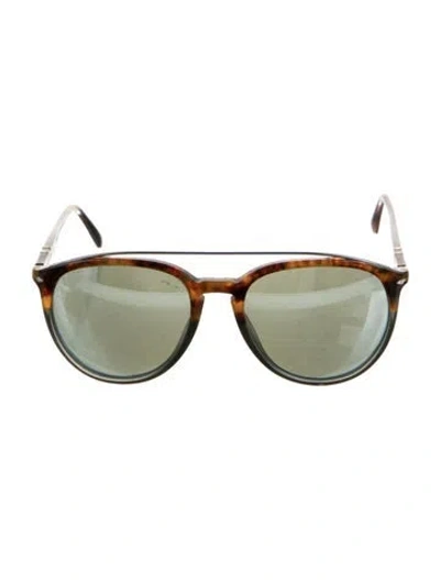 Pre-owned Persol Aviator Mirrored Sunglasses In Multi