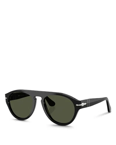 Persol Aviator Sunglasses, 56mm In Black
