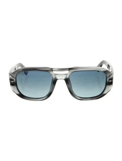 Pre-owned Persol Aviator Tinted Sunglasses In Black