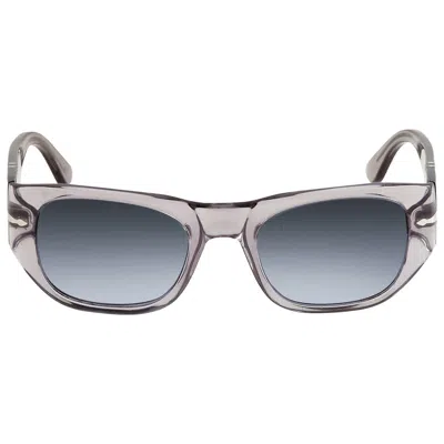 Persol Azure Gradient Blue Square Unisex Sunglasses Po3308s 309/q8 51 In Silver
