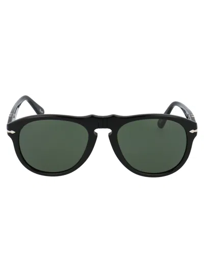 Persol Black Acetate Sunglasses In Pink