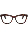 Persol Brille Mit Eckigem Gestell In Brown
