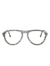 Persol 55mm Pilot Optical Glasses In Gray