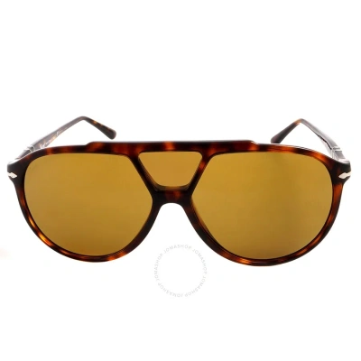Persol Brown Pilot Sunglasses Po3217s 2453 59
