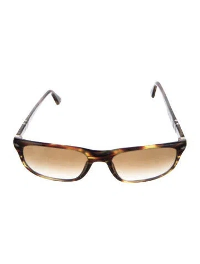 Pre-owned Persol Cat-eye Gradient Sunglasses In Brown