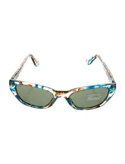 Pre-owned Persol Cat-eye Tinted Sunglasses In Brown