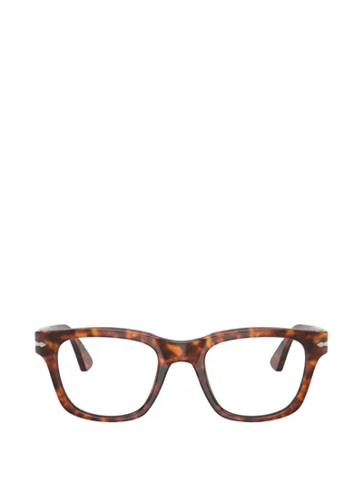 Persol Cecil Silver-tone-detail Glasses In Brown