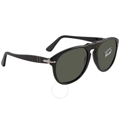 Persol Crystal Green Pilot Men's Sunglasses Po0649 9531 56