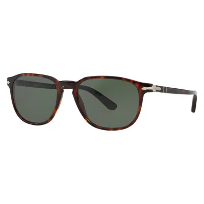 Persol Crystal Green Square Men's Sunglasses Po3019s 24/31 55 In Brown