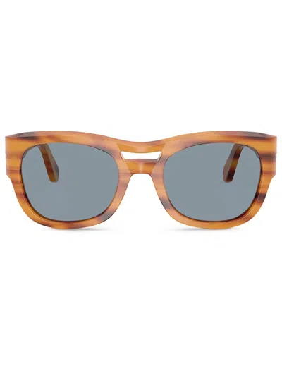 Persol Double-bridge Sunglasses In Brown