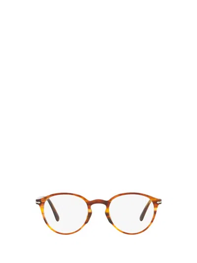 Persol Eyeglasses In Striped Brown
