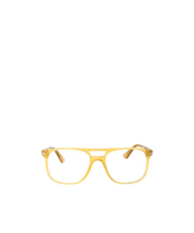 Persol Full-frame Flat Mirror In Yellow
