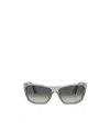 Persol 63mm Oversize Gradient Rectangular Sunglasses In Gray