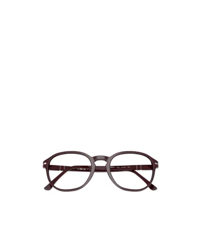 Persol Full-rimmed Plano Lenses In Burgundy