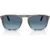 Persol Gae 55mm Square Sunglasses In Green