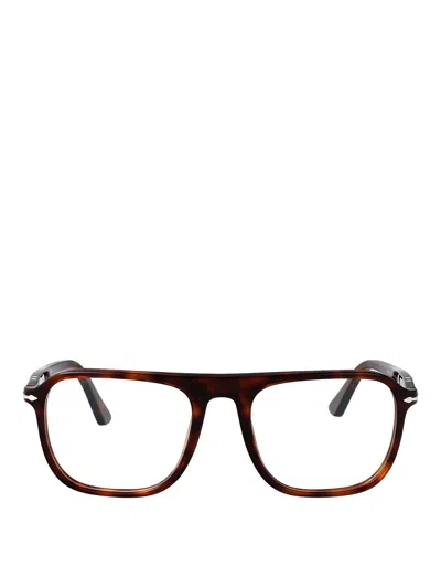 Persol 24 Havana Acetate Glasses In Brown