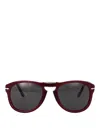 Persol Prugna Perlaceo Acetate Sunglasses In Burgundy