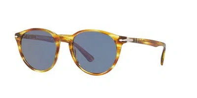 Pre-owned Persol Galleria '900 Po 3152s Brown Yellow/blue 52/20/145 Men Sunglasses