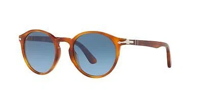 Pre-owned Persol Galleria '900 Po 3171s Terra Di Siena/blue 52/20/145 Men Sunglasses