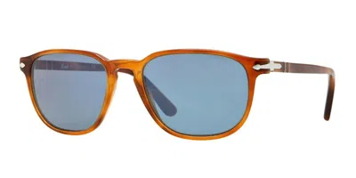Pre-owned Persol Galleria Po 3019s Terra Di Siena/blue Mirrored (96/56) Sunglasses