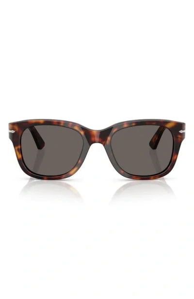 Persol Gender Inclusive Po3372s 53mm Square Sunglasses In Brown