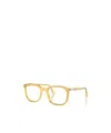 Persol Geometric Eyeglass Frames In Yellow