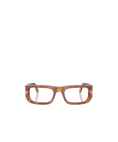 Persol Geometric Flat Mirror In Brown